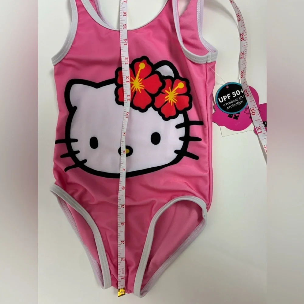 Hello Kitty Swimsuit Size 4/5 XS One Piece NEW WITH TAGS